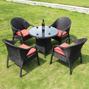 Camp Furniture Vine Chairs Rattan Woven Balcony Outdoor Tea Table And Chair Combination Garden Yard