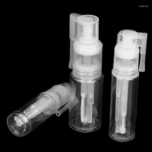 Förvaringsflaskor 18/35/50/60 ml plastpulver sprayflaska tom potten bärbar reses frisörsatomizer behållare för nagelglitter
