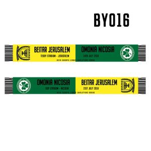 Aksesuarlar 145*18 cm Boyut Beitar Jerusalem FC vs Ac Omonia Licosia Eşarp Fanlar için Çifte Knited By016