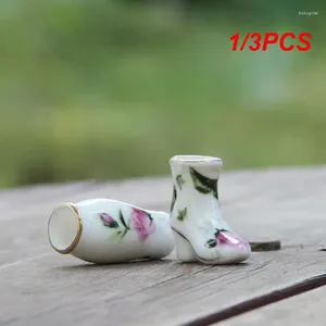 Vasen 1/3PCS Rose Kleine Keramik Kreative Tasche Dekorative Kunstwerk Miniatur Vase Modell Desktop Ornamente Für Geschenke