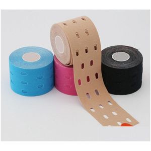 Altri articoli sportivi all'ingrosso 5 cm x 5 m 4 colori impermeabili traspiranti punch kinesiologico nastro muscolare bendaggio elastico guarigione sollievo dal dolore A Otvgh