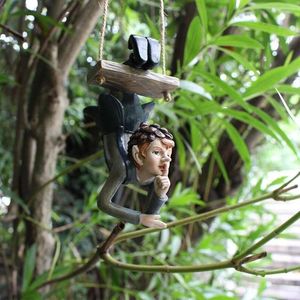 Garden Decorations Elf Outdoor Statues Durable Resin Ornaments For Home Patio Yard Lawn House Indoor