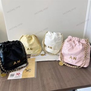 Bolsas de ombro com corrente de ouro Marca Designer 2c carta hobo bolsa Moda feminina acolchoada couro com cordão bolsa de compras Bolsas quadradas Bolsas de maquiagem