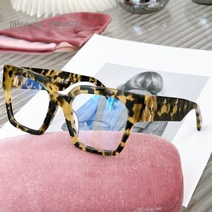 óculos de sol mui óculos de sol femininos Simples e moderno Estilo literário e artístico estampa de leopardo com um toque retrô transparente