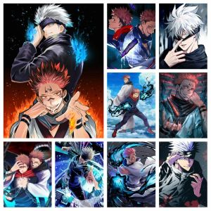 Stitch Jujutsu Kaisen Diamond Painting Anime Gojo Satoru e Sukuna Rhinestone Picture Mosaico Croce Cross Stitch Wall Art Gift Decor Home Decor