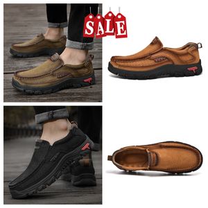 new fashion selling shoes for mens leather GAI casual shoes Business Loafers lightweight designer mens oversized soft soles breathable cool bigsize Eur38-51