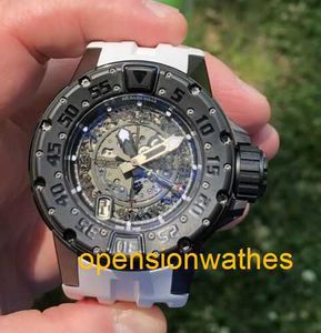 Orologio sportivo svizzero Richardmills Orologi meccanici automatici di lusso Richardmills Divers Watch Rm 028 All Black Limitato a 30 pezzi HBM2