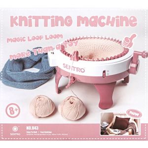 Projeto de artesanato de máquina de tricô Sentro de tricô 22/40/48 Kit de máquina de tricô de agulha para tricô lenços/chapéus/suéteres/luvas