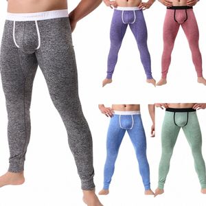 رجال LG Johns ضيقة الملابس الداخلية الحرارية مثير u cvex القضيب القضيب leggings رجال صالة المنزل صالة سروال سروال سروال بالإضافة إلى الحجم h9dm#