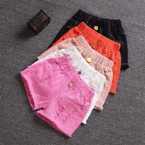 Sommerhose für Kinder, Mädchen, 3–9 Jahre, lässig, Bonbonfarben, Baumwolle, kurze Hose 240318