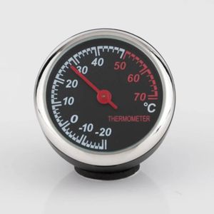 2024 3pcs/set Clocks 2 In 1 Function Car Thermometer Hygrometer Durable Quartz Mirror Clock Decoration Car Decoration Accessories