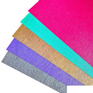 Metal Painting Films 5Pcs/Pack 12X10In Sparkle Brushed Adhesive Vinyl 5 Assorted Colors Film Design Patterns Diy Wall Home Porcelain Dhyzq