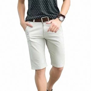 Men Shorts Summer Solid Casual Busin Social Bermuda Shorts Hombre B3de#