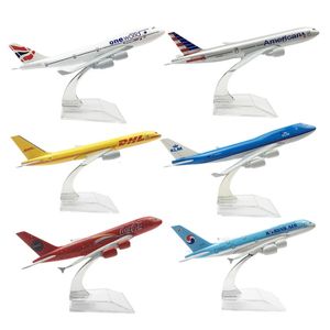 16CM Airbus A320 A330 A350 A380 Boeing B737 B747 B777 B787 Airplanes Plane Model Diecast Aircraft Toys Airliner Model Kids Gift 240314