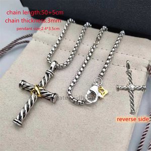 Choker Punk X Cross Pendant Necklaces Designers Necklace For Women Aesthetic Men Gothic Clavicle Chain Luxrury Jewelry Bijoux Party Gift