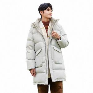 Semir Piumino da uomo 2023 Inverno Nuova tecnologia a tre prove Fiable White Duck Down Lg Giacca invernale con cappuccio 46XF #