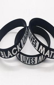 Black Lives Matter Bransoletka silikonowa gumowa opaska na nadgarstek zespół sportowy dla mężczyzn dla kobiet prezent LJJK21849317134