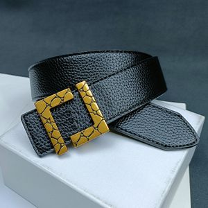 Mens Designer Belts For Women Luxury Belt 38mm Letter Solid Color Zinc Alloy Buckle Mens Denim Jeans Belt F äkta lädermidja Cintura Ceintures Ceinture