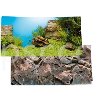 Decorações 30 40 50 60 cm de fundo de aquário vivo Poster de dupla face tanque de peixe decorativo cenário paisagem Decoração de parede brilhante