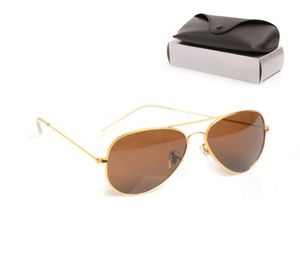 58 mm hochwertige Herren Sonnenbrille Vintage Metall Scharnier Mode Brille UV -Schutz Männer Brillen Luxus Frauenbrille Spiegel Gla3383055