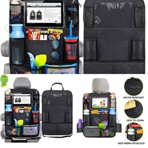 Organizzatore per seggiolino auto aggiornato Organizzatore multitasche multifunzionale Supporto per tablet Organizzatore di accessori interni per auto