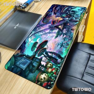 Kuddar psykedelisk konst anpassad mus pad xxl stor bild Anpassa spelmousepad kontor anime skrivbord bord dekor tangentbord stor matta