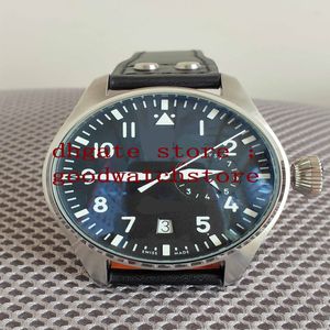 Männer Luxusprodukte Armbandwatchessteel Quality Classic Big Watches 7 Tage Stromreserve 46mm schwarzes Zifferblatt Automatisch MovEM2524