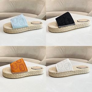 straw slippers designer slides women famous sandals flat girls shoes Beach Outdoor Recreation size 35-42