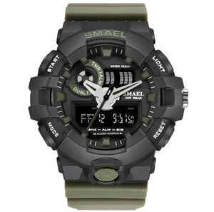 Mężczyźni oglądają czerwony styl Nowy sport sportowy kwarc 50Meters Waterproof Men Clock 7161996