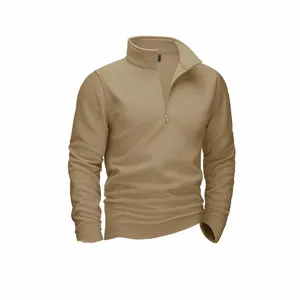 Tacvasen Quarter-Zip Pulôver Tops Mens Gola Alta Lã Moletons Casual Suéter Quente Atlético Correndo Esportes Camisas com Capuz H1X5 #