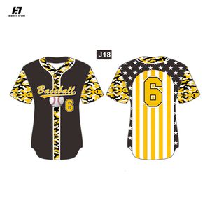 Jersey Professional Design Loose Softball Training Suit Masculino e Feminino Top de jogo de beisebol