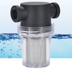 Anschlüsse 1/2 '' 3/4 '' Gartenwasserrohrfilter 40/80 Mesh Sieb Haushaltsgartenwasserpumpenfilter für transparentes Bewässerungssystem