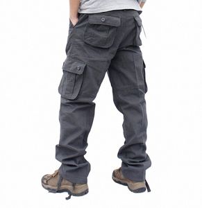 2023 Cargohose Männer Sechs Taschen Taktische Militärische Gerade Hosen Hose Overalls Reißverschluss Casual Cott Hosen Männliche Kleidung G3xw #