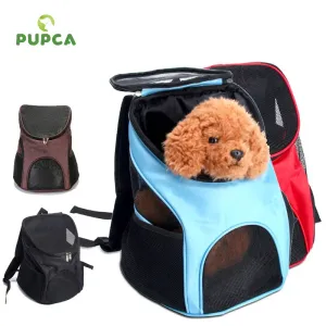 Carriers Piet Carrier Backpack Portable Mesh Piegabile Borsa traspirante Cane Cat CATTO Grande Capacità Outdoor Outdoor Carrier Double Occhy