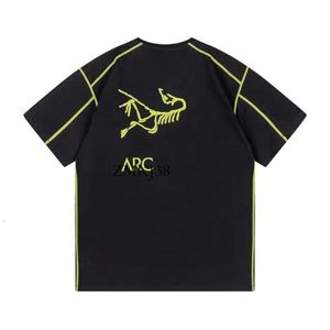 Модная брендовая футболка Arctery Arc T Shirt Мужские футболки Arctery Jacket Tees Edition Arcterx Jacket Универсальная классическая классическая свободная мужская футболка с красочным принтом Bird 6009