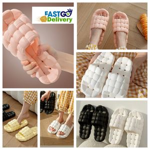 Slippers Home Shoes GAI Slide Bedroom Shower Room Warm Plush Livings Room Softs comfort Wear Cotton Slippers Ventilate Woman Mens black pink white