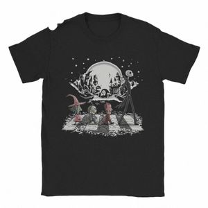 Män Jack och Sally Nightmare Before Christmas T Shirt Cott Clothes Vintage Short Sleeve Tee Shirt Original T-shirt L0XA#