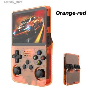 Portabla spelspelare R36S Retro Handheld Video Game Console Linux System 3,5-tums I-skärm Portabel Pocket Video Player 64GB 128G RG35S plus Q240326