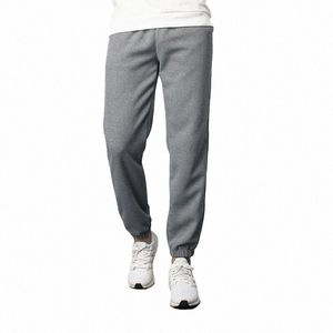 Vår- och höstens mäns casual byxor Trendiga all-match våffla tyg Sweatpants Hip Hop Loose Straight Sports Trousers For Men 59JU#