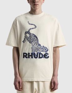 Мужские футболки Женские дизайнерские футболки Модная мужская футболка с принтом Rhude TopQuality Размер США M-XL CIPE