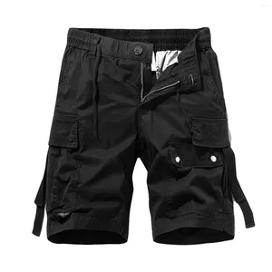 Männer Shorts Sommer Herren Cargo Multi Taschen Baumwolle Männer Mode Einfarbig Outdoor Atmungsaktive Militär Für Männliche