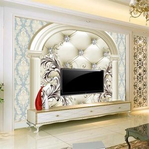 Wallpapers Custom Wallpaper Papier Peint 3d Po Mural European Soft Bag Background Wall Painting Living Room Bedroom Restaurant