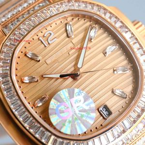 Wrist Baguette Watches Pp7014 Steel De Automatic Bezel Stainless Classic Cal324c Cognac Montres SUPERCLONE Clock Business Luxe Diamonds 224