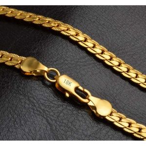 moda męska biżuteria damska 5 mm złoty łańcuch Naszyjnik Bransoletka Miami Hip Hop łańcucha naszyjniki