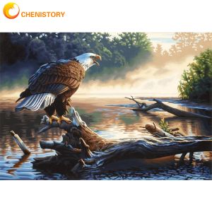 Number CHENISTORY Frame DIY Painting By Numbers Eagle Animals Picture By Numbers Acrylic Paint On Canvas Wall Art Home Decors Artwork