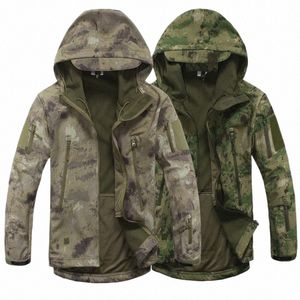 Gucca militare con guscio morbido lurker uomini militari abiti impermeabili armati caldi camo tattici giacche da combattimento esterno cappotto con cappuccio b5kr#