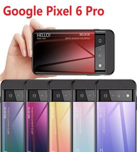 Pancerze dla Google Pixel 7 6 Pro 5 5A 4A 5G 3A 4 XL Glass Case Kolorowe lustro twarde pokrycie 5528040