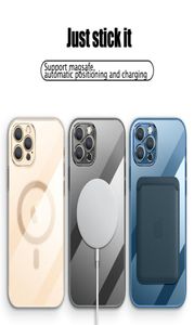 Capa para iphone com moldagem de precisão Magsafe capa de carregamento sem fio magnética adequada para 11 11Pro 7 8 pro X XS Max mini telefone celular bac9487641