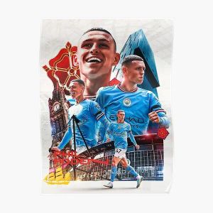 Kaligrafi Phil Foden Poster Duvar Dekorasyon Resmi Vintage Dekor Modern Komik Resim Duvar Baskı Odası Ev Sanat Yok Çerçeve