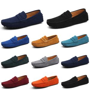 Mężczyźni swobodne buty Espadrilles Triple czarne białe wino czerwone granatowe khaki zamszowe skórzane trampki poślizg na butach na zewnątrz płaskie jogging 38-52 A015